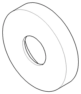 Dornbracht Rosette ERSATZTEILE 092788009 D 78 x D 28,2 x 15 mm Chrom