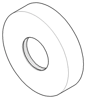 Dornbracht Rosette ERSATZTEILE 092788010 D 78 x D 30,3 x 18 mm Chrom
