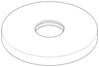 Dornbracht Rosette ERSATZTEILE 092788011 D 135 x D 40,5 x 15 mm Chrom
