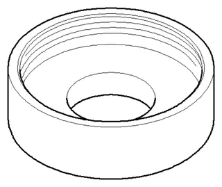 Dornbracht Rosette ERSATZTEILE 092788013 D 57 x D 24,5 x 18 mm Chrom