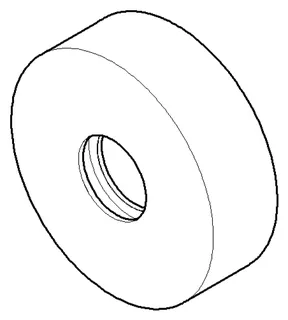 Dornbracht Rosette ERSATZTEILE 092789000 D 57 x D 19 x 18 mm Chrom