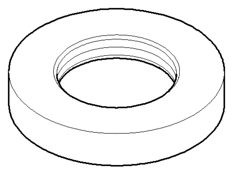 Dornbracht Rosette M32 x 1,5 ERSATZTEILE 092789002 D 55 x 10 mm Chrom