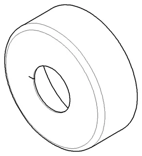 Dornbracht Rosette ERSATZTEILE 092789007 D 66 x 24 mm Chrom