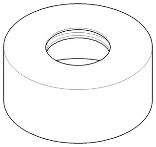 Dornbracht Rosette ERSATZTEILE 092789025 D 85 x D 39 x 37,5 mm Chrom