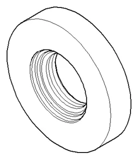 Dornbracht Rosette ERSATZTEILE 092789106 D 45 x 9 mm Chrom