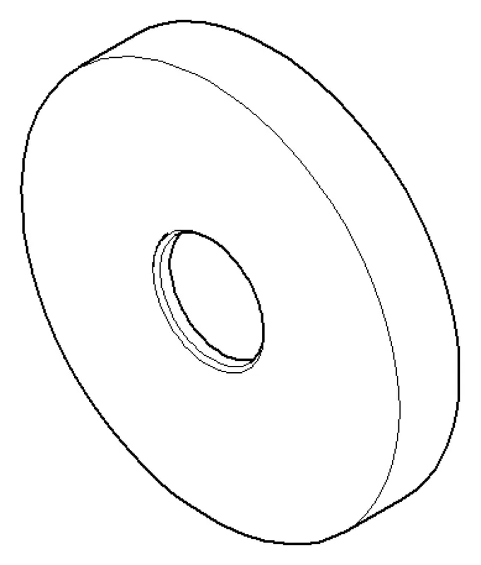 Dornbracht Rosette ERSATZTEILE 092789108 D 55 x D 15,1 x 9 mm Platin gebürstet