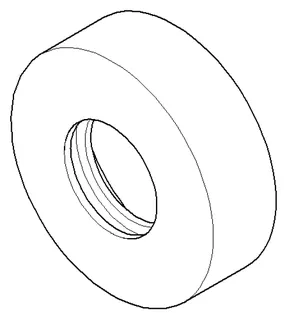 Dornbracht Rosette ERSATZTEILE 092789110 D 57 x D 26 x 18 mm Chrom