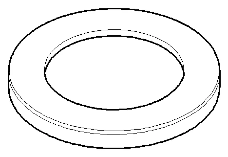 Dornbracht Rosette ERSATZTEILE 092790001 D 55 x 6 mm Weiß matt