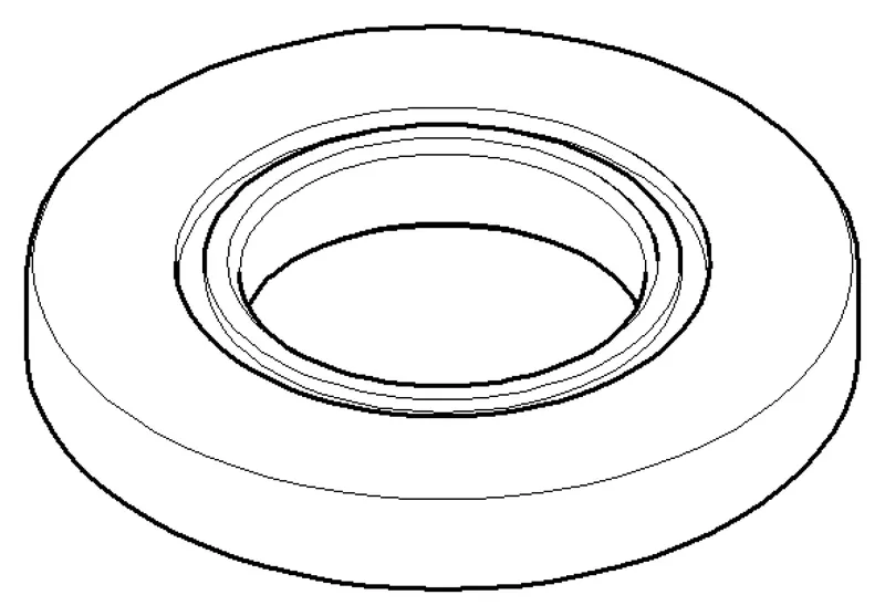 Dornbracht Rosette ERSATZTEILE 092790002 D 70 x 9 mm Chrom