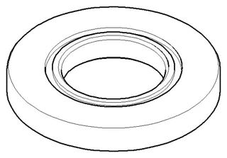 Dornbracht Rosette ERSATZTEILE 092790002 D 70 x 9 mm Weiß matt