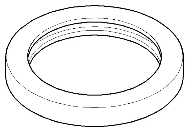 Dornbracht Rosette ERSATZTEILE 092790004 D 70 x D 52,5 x 9 mm Chrom