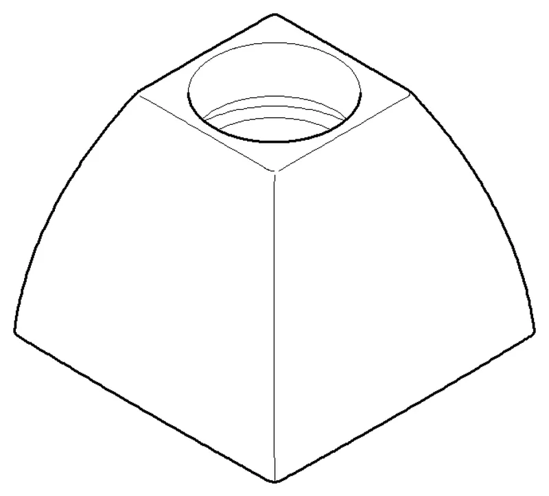 Dornbracht Rosette für UP-Ventil ERSATZTEILE 092791004 58 x 45 x 58 mm Chrom