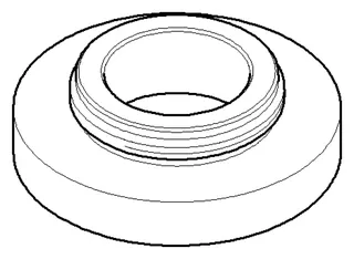 Dornbracht Rosette ERSATZTEILE 092792006 D 55 x 16,5 mm Chrom