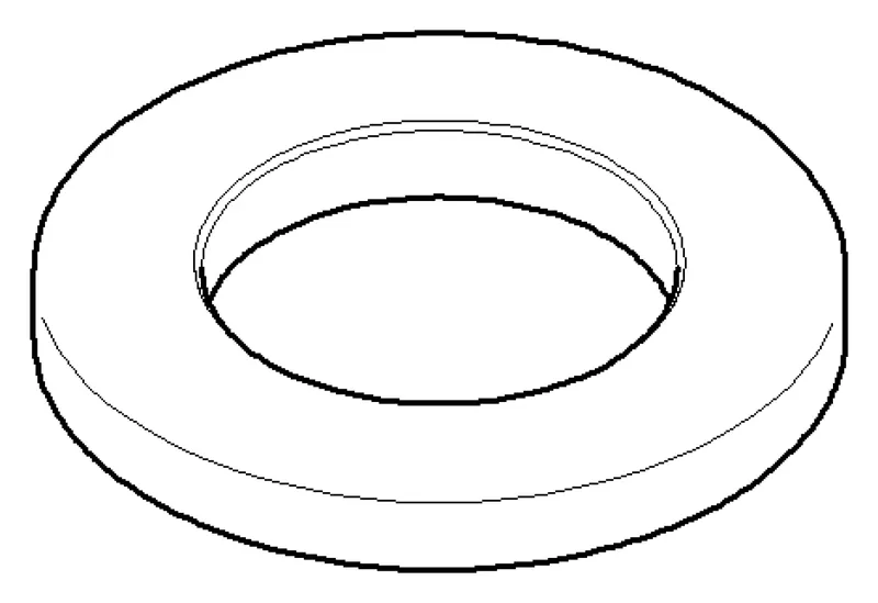 Dornbracht Rosette ERSATZTEILE 092792012 D 55 x 6 x D 32,2 mm Chrom