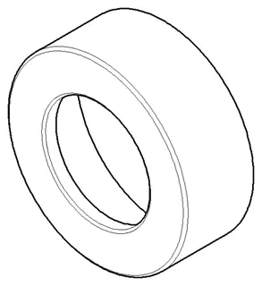 Dornbracht Rosette ERSATZTEILE 092793001 D 66 x 24,5 x D 38,3 mm Chrom