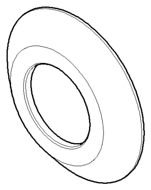 Dornbracht Rosette ERSATZTEILE 092794001 D 59,5 x 9 x D 28,1 mm Chrom