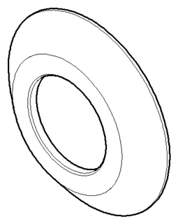 Dornbracht Rosette ERSATZTEILE 092794001 D 59,5 x 9 x D 28,1 mm Chrom