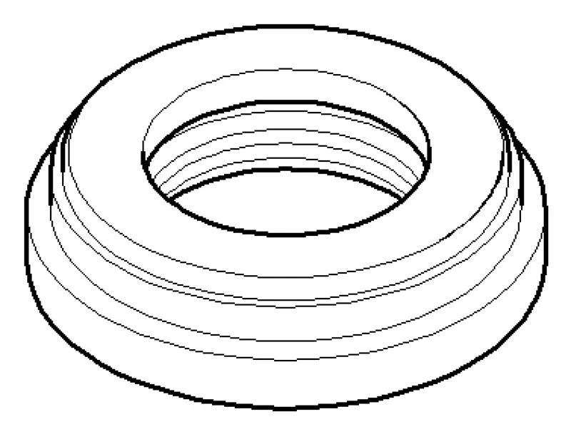 Dornbracht Rosette ERSATZTEILE 092796002 D 44 x 11 mm Chrom