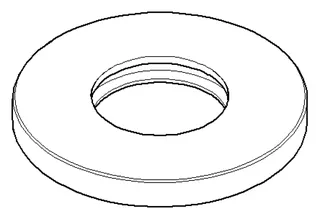 Dornbracht Rosette ERSATZTEILE 092796004 D 52 x 6 mm Weiß matt