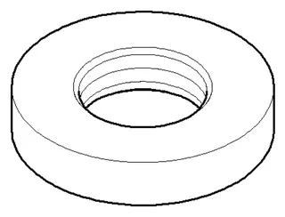 Dornbracht Rosette ERSATZTEILE 092797013 D 50 x 10 mm, 3/4" Chrom