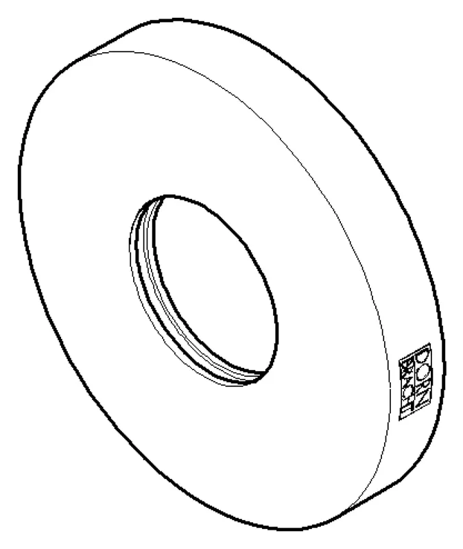 Dornbracht Rosette ERSATZTEILE 092797015 D 60 x 9 mm Platin