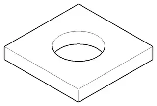 Dornbracht Rosette ERSATZTEILE 092797033 60 x 60 x 9 x D 27,3 mm Chrom