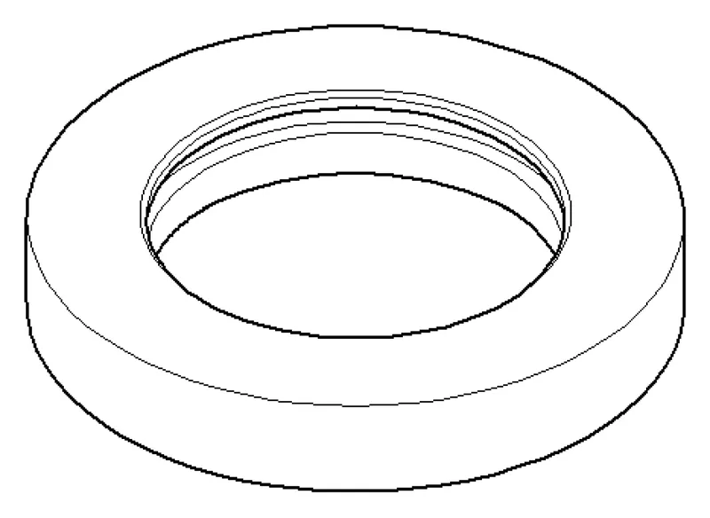 Dornbracht Rosette für Standauslauf ERSATZTEILE 092810016 D 55 x D 35 x 10 mm Platin