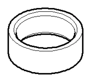 Dornbracht Ring ERSATZTEILE 092810020 D 20 x 7,5 mm Platin gebürstet