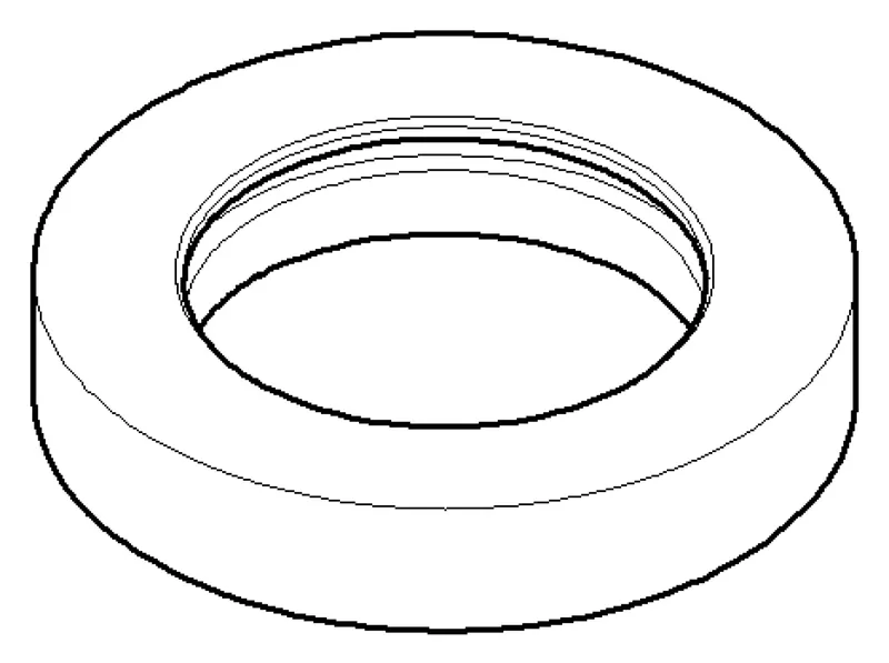 Dornbracht Rosette ERSATZTEILE 092810035 D 55 x D 38,6 x 10 mm Chrom