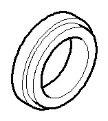 Dornbracht Rosette ERSATZTEILE 092810041 D 18,5 x 4,5 mm Chrom