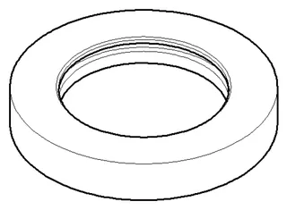 Dornbracht Rosette ERSATZTEILE 092810055 D 60 x D 38,2 x 10 mm Platin