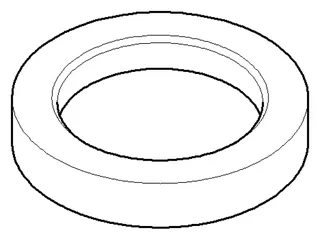 Dornbracht Rosette für Mischer ET 092810111 D 55 x D 38,2 x 10 mm Platin gebürstet