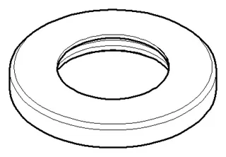 Dornbracht Rosette ERSATZTEILE 092810147 D 48 x D 26 x 6 mm Chrom