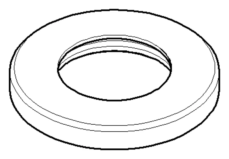 Dornbracht Rosette ERSATZTEILE 092810147 D 48 x D 26 x 6 mm Platin gebürstet
