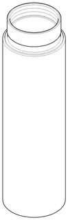 Dornbracht Rohr ERSATZTEILE 092822023 D 52 x 84 mm Platin gebürstet