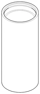Dornbracht Rohr ERSATZTEILE 092822026 D 50 x 115 mm Platin gebürstet
