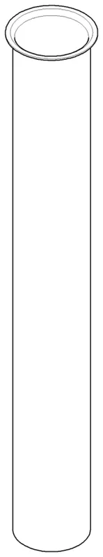Dornbracht Rohr ERSATZTEILE 092823002 D 32 x 0,75 x 250 mm Platin gebürstet