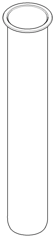 Dornbracht Rohr ET 092823007 D 32 x D 39 x 200 mm Platin gebürstet