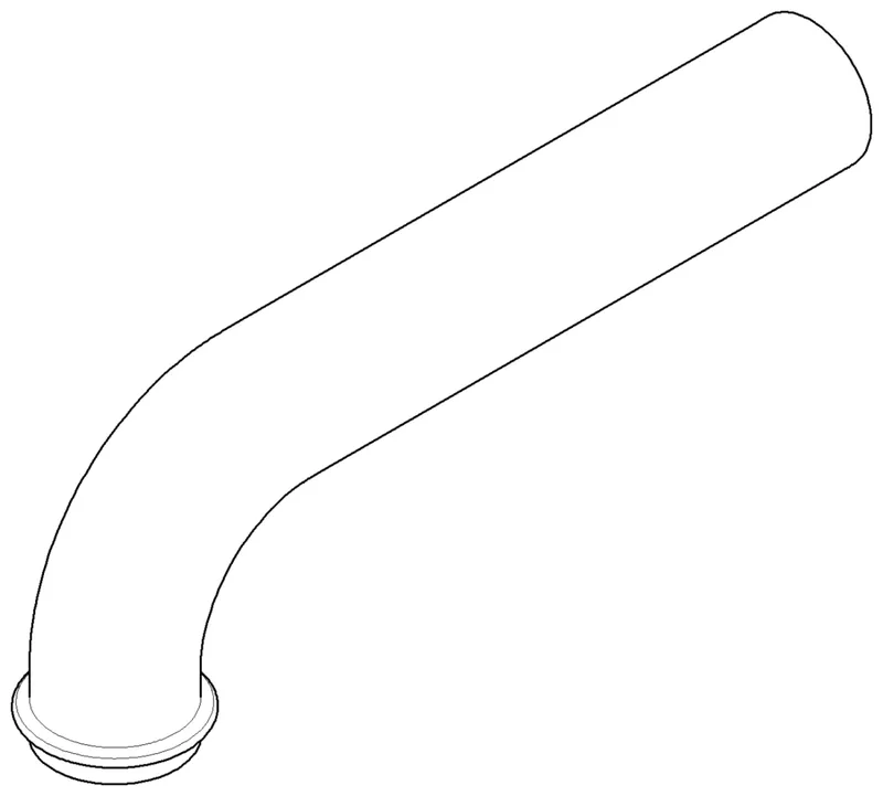 Dornbracht Rohr ET 092823015 D 32 x 0,8 x 200 mm Messing (23kt Gold)