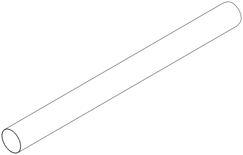 Dornbracht Rohr für Geruchverschluss ET 092823018 D 32 x 375 mm Platin gebürstet