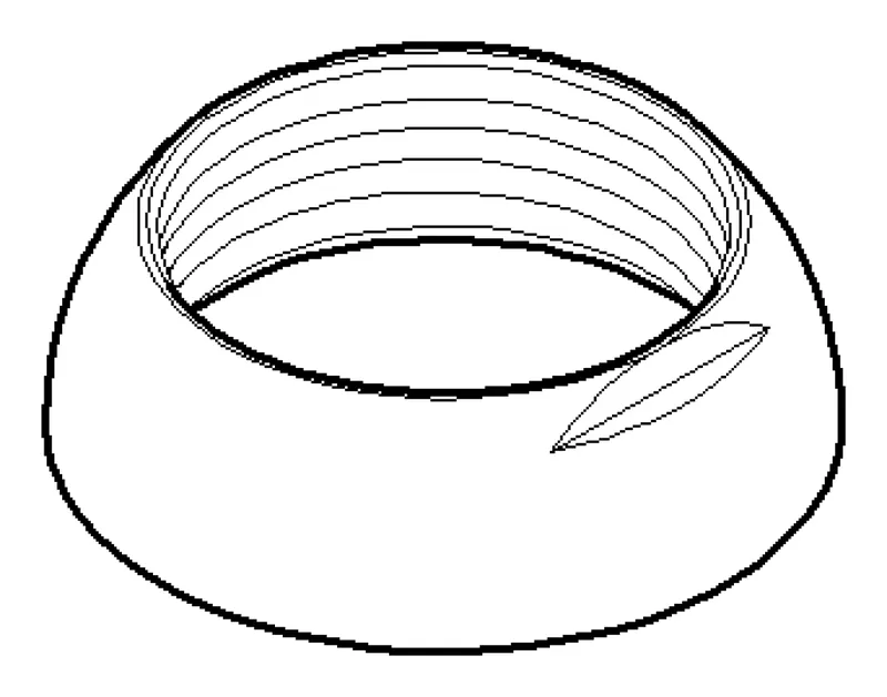 Dornbracht Haube ERSATZTEILE 092830008 D 39 x 12 mm Platin gebürstet