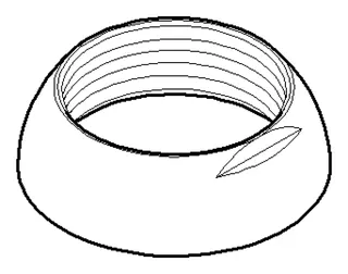 Dornbracht Haube ERSATZTEILE 092830008 D 39 x 12 mm Platin gebürstet