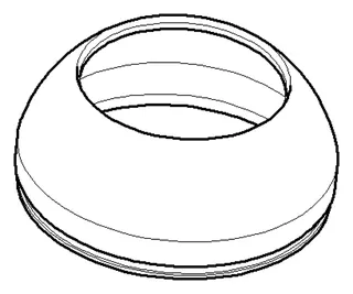 Dornbracht Haube ERSATZTEILE 092830010 D 47,5 x 20,5 mm Chrom