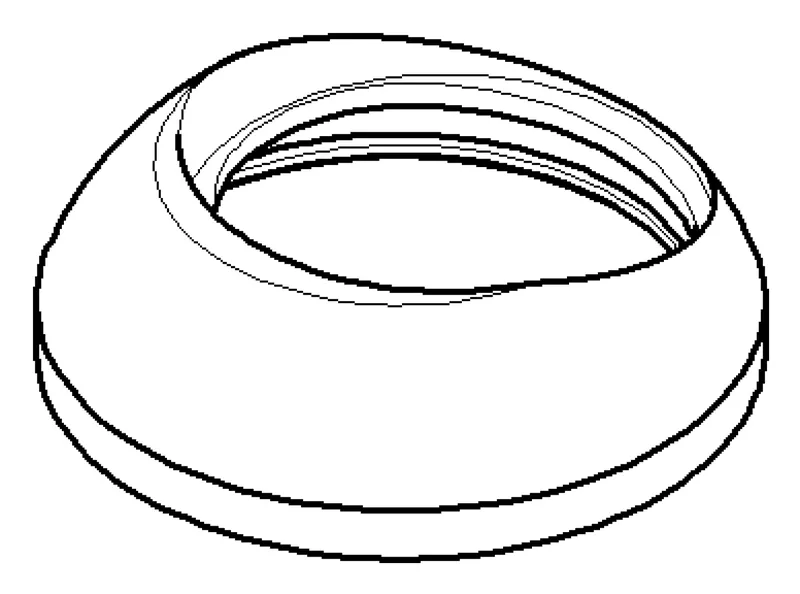 Dornbracht Haube ERSATZTEILE 092830012 D 45 x 13,5 mm Chrom
