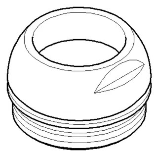 Dornbracht Haube ERSATZTEILE 092830016 D 40 x 13 mm Chrom