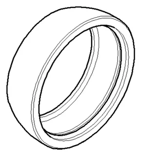 Dornbracht Haube ERSATZTEILE 092830018 D 46,4 x 15 mm Chrom