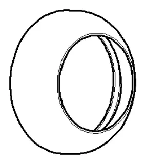 Dornbracht Haube ERSATZTEILE 092830021 D 32 x 11 mm Chrom