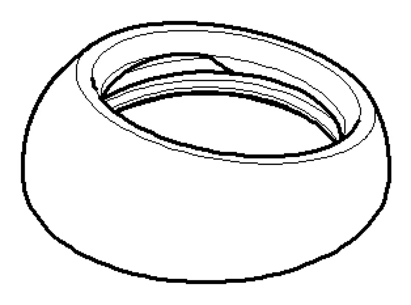 Dornbracht Haube ERSATZTEILE 092830026 D 36 x 12 mm Chrom
