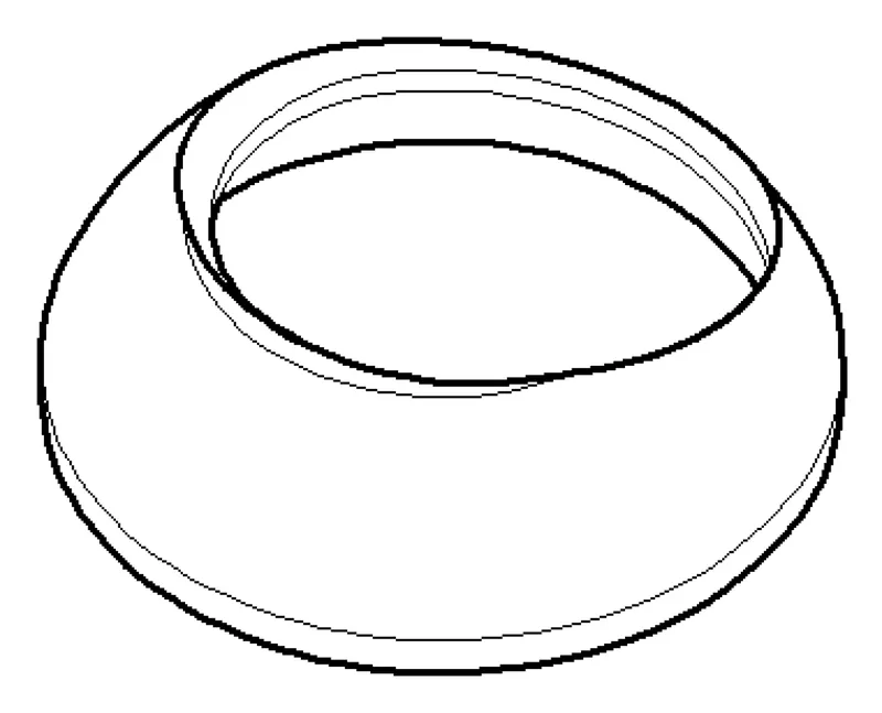 Dornbracht Haube ERSATZTEILE 092830027 D 44 x 13,5 mm Chrom