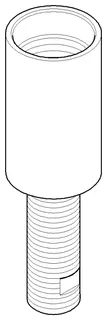 Dornbracht Körper ERSATZTEILE 093001098 D 38 x 130 mm Chrom